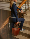 Celine Flared Legging in blau