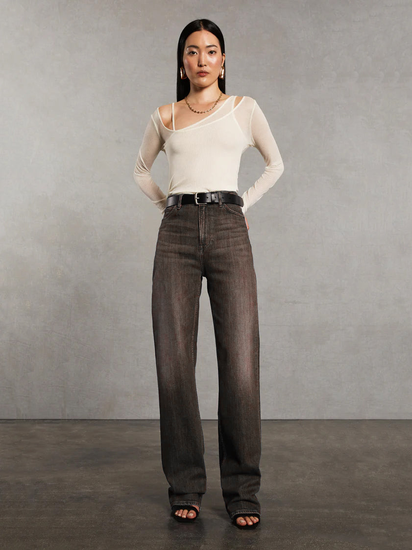 Diana Jeans von 3x1 NY in ANTHRACITE MOCHA - Tempel Hamburg