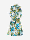 Kleid mit Palmenblättern in Aquarell - Tempel Hamburg