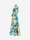 Kleid mit Palmenblättern in Aquarell - Tempel Hamburg