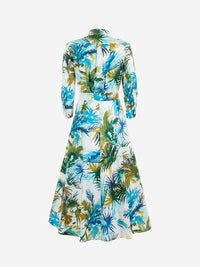 Kleid mit Palmenblättern in Aquarell - Tempel Hamburg