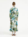 Kleid mit Palmenblättern in Aquarell - Tempel Hamburg