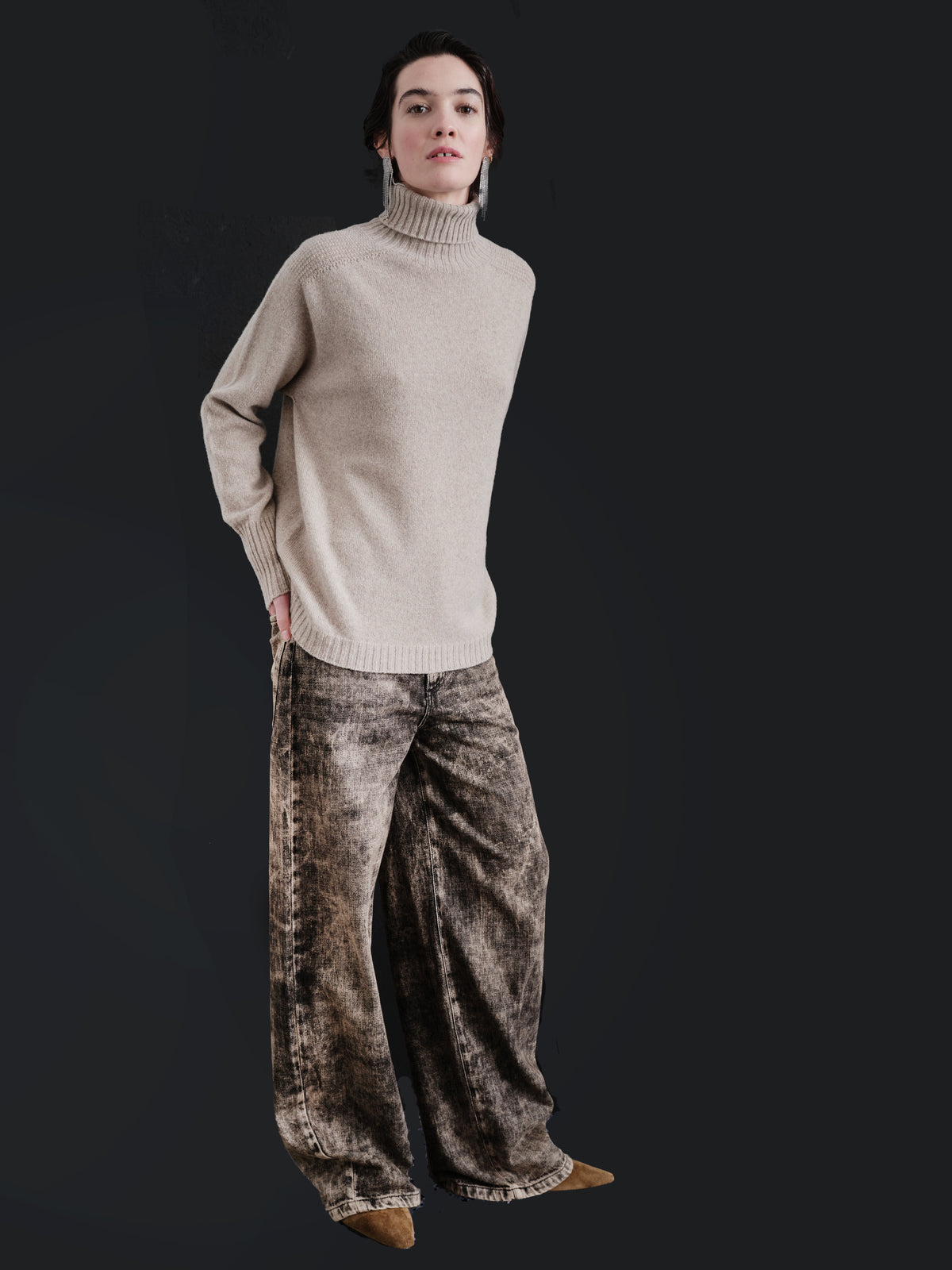 Batik-Soft-Denim Hose - Tempel Hamburg