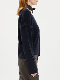 Cut-Out V-Ausschnitt-Pullover
