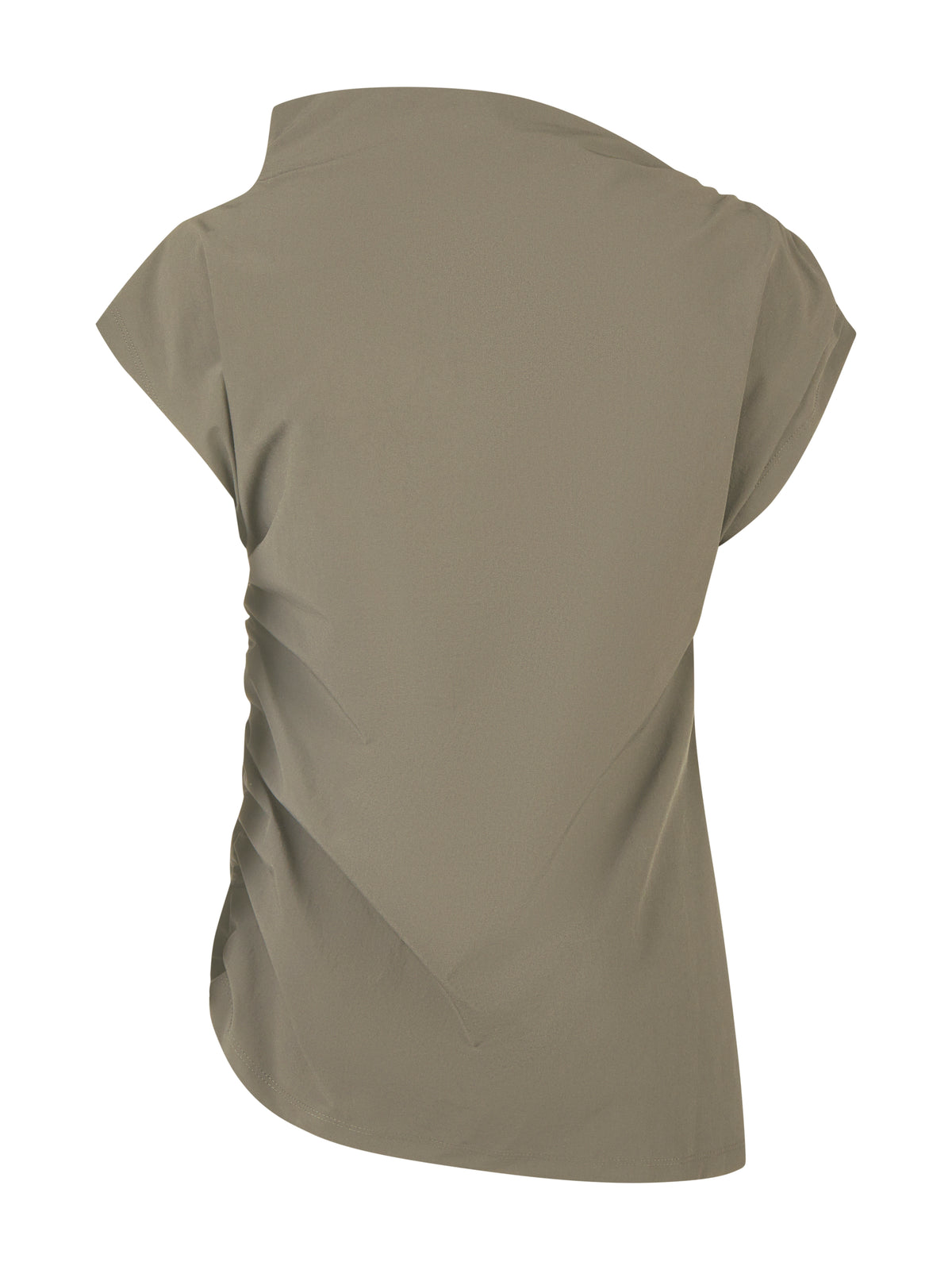 Technisches T-Shirt mit Raffungsdetails - Tempel Hamburg