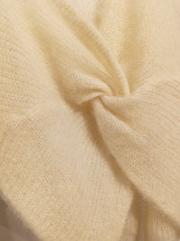 Pullover mit Knotendetail in Vanille - Tempel Hamburg