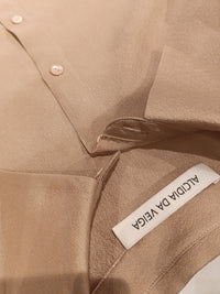 Seidenbluse mit leichtem Keulenarm - Tempel Hamburg