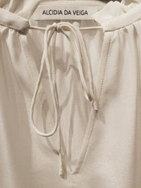 Seidenbluse mit Rüschen-Manschetten - Tempel Hamburg