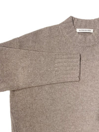 Weiter Pullover in greige melange - Tempel Hamburg