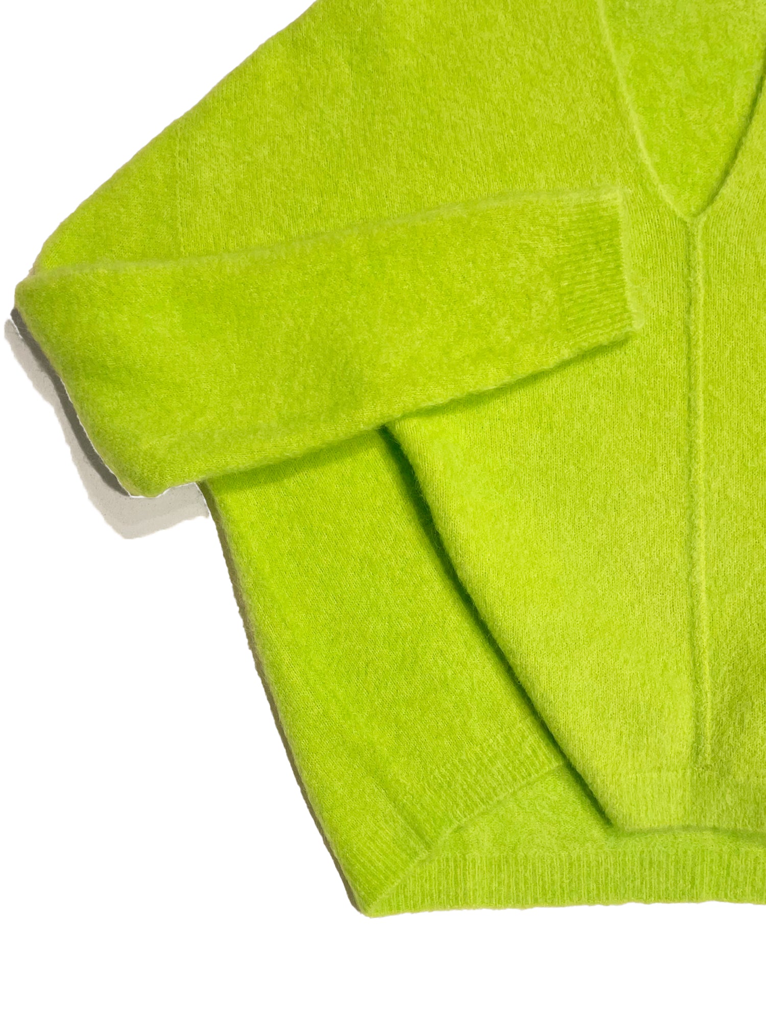 Cropped Pullover in Lime - Tempel Hamburg