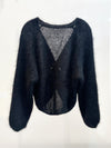 Pullover mit Knotendetail in Schwarz - Tempel Hamburg