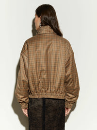 Karo-Bomber Jacke