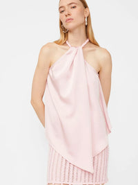 Neckholder-Top mit Perlenverschluss - Tempel Hamburg