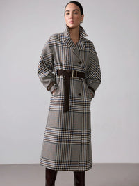 Karierter Woll-Trench