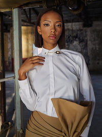 Bluse mit Löffeldetail - Tempel Hamburg