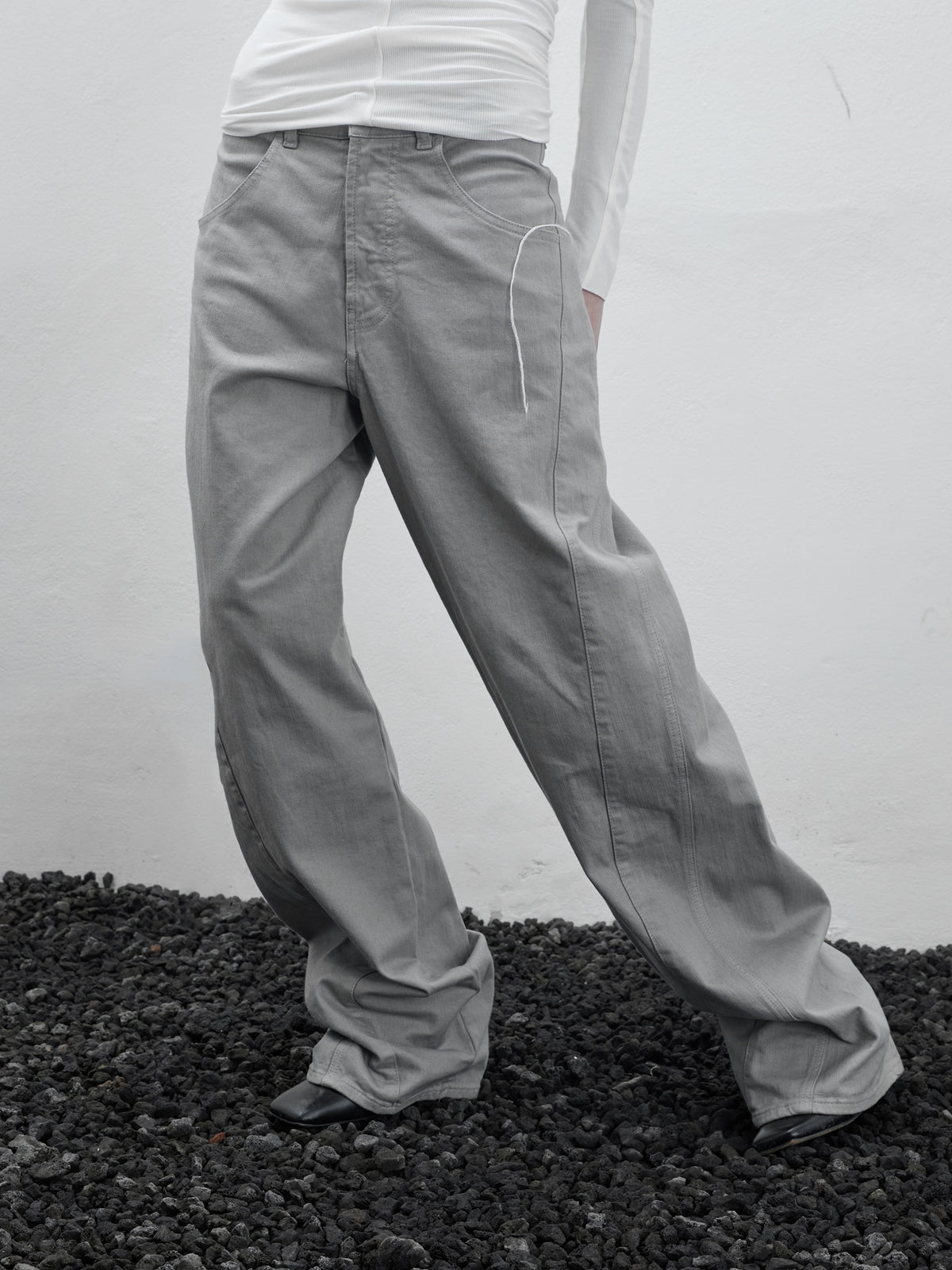 Wide-Leg-Pant in kit - Tempel Hamburg