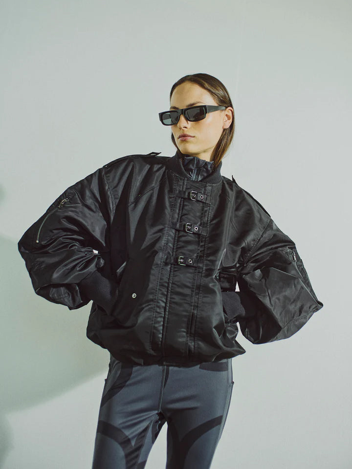 Bomber Jacke in schwarz - Tempel Hamburg