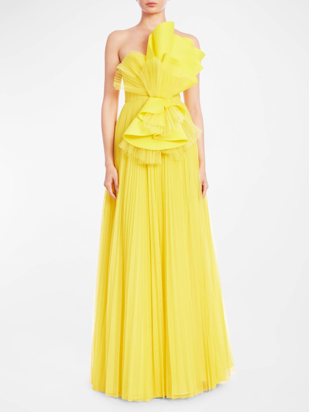 Abendkleid aus plissiertem Tüll - Tempel Hamburg