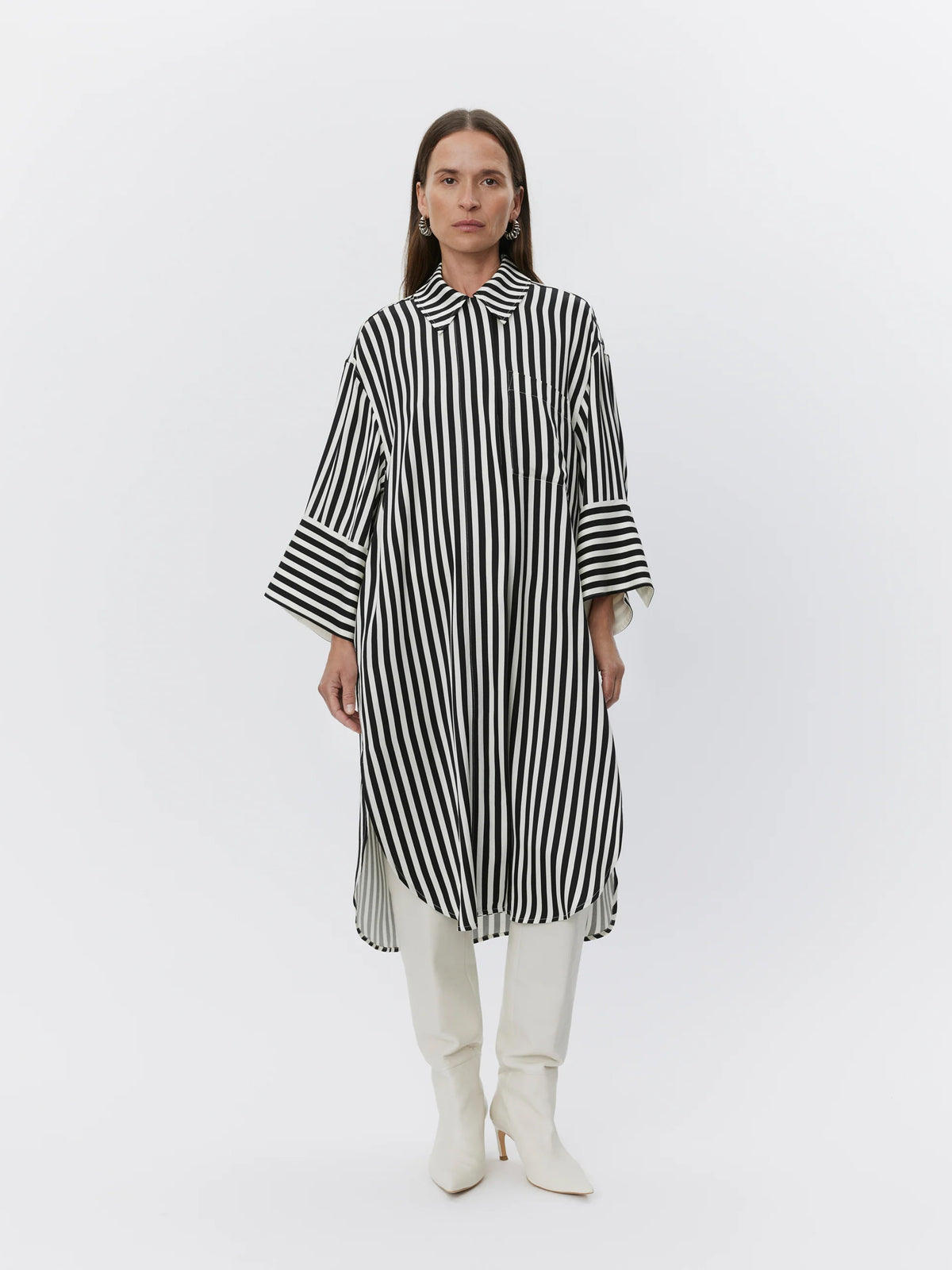 Hemdblusenkleid aus Viskose - Tempel Hamburg
