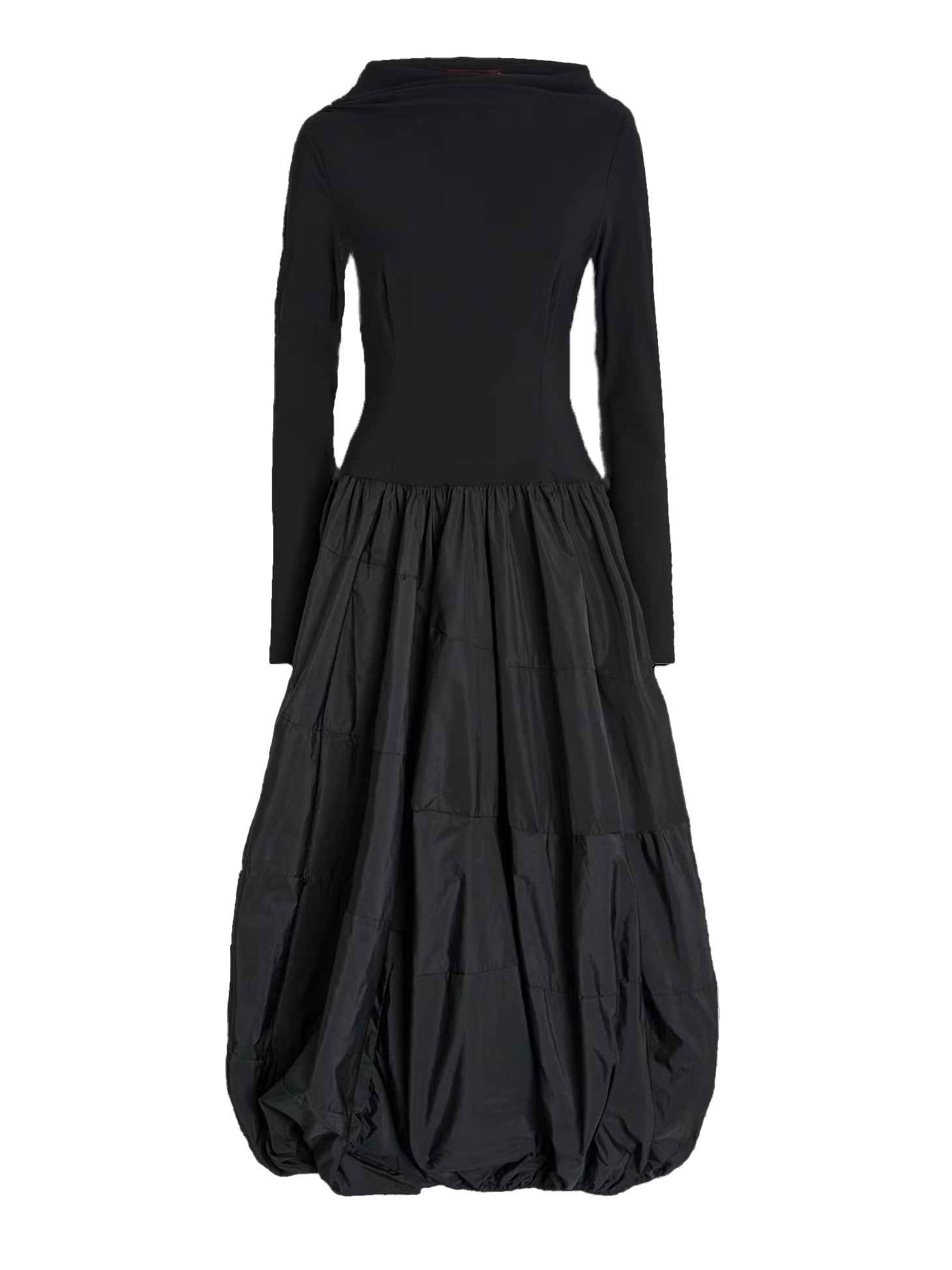 Grid Kleid mit Ballonrock