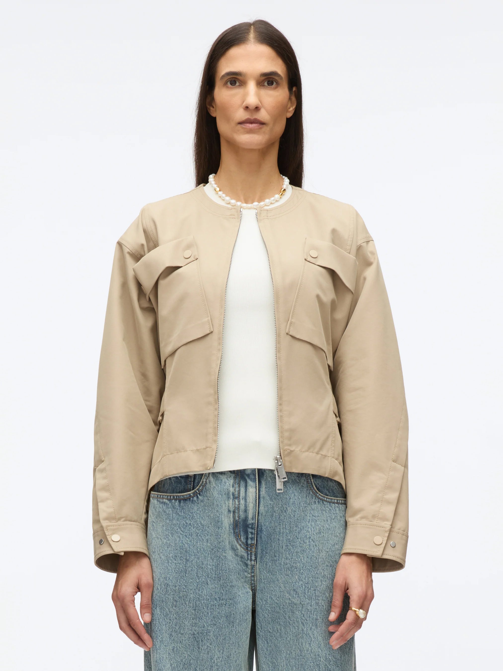 Cargo Jacke in sand - Tempel Hamburg