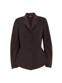 Blazer mit leichtem Schößchen in zwei Farben
