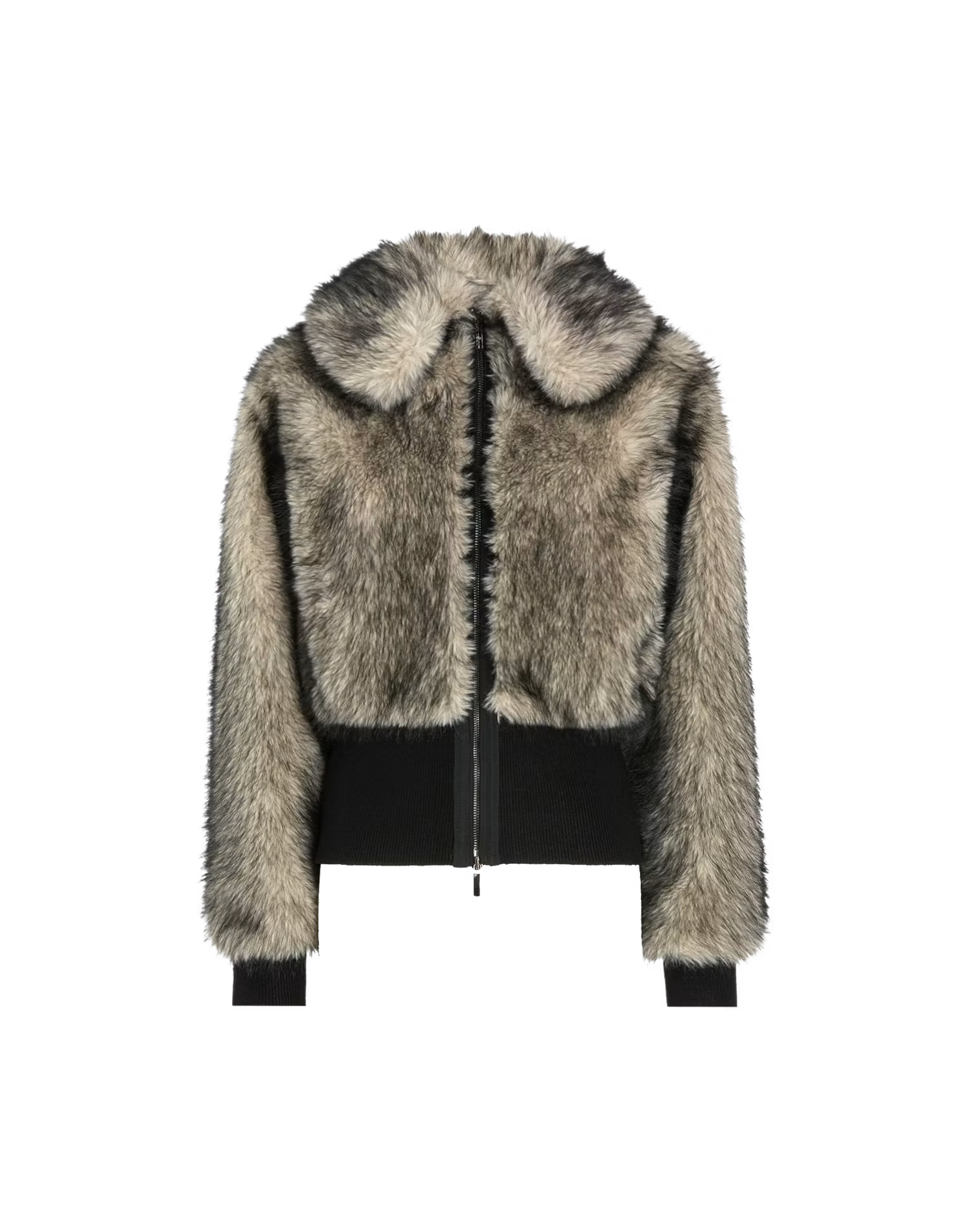 Fluffy-Fake-Fur Jacke