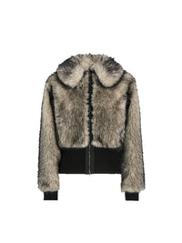 Fluffy-Fake-Fur Jacke