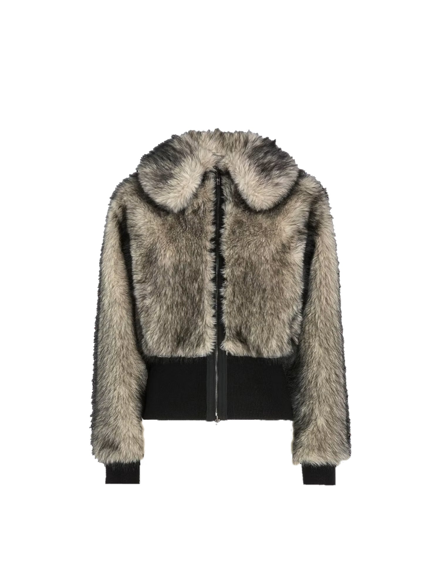 Fluffy-Fake-Fur Jacke