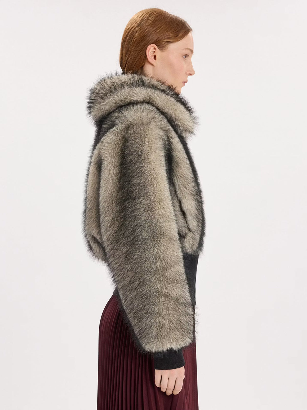 Fluffy-Fake-Fur Jacke
