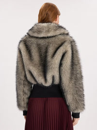 Fluffy-Fake-Fur Jacke