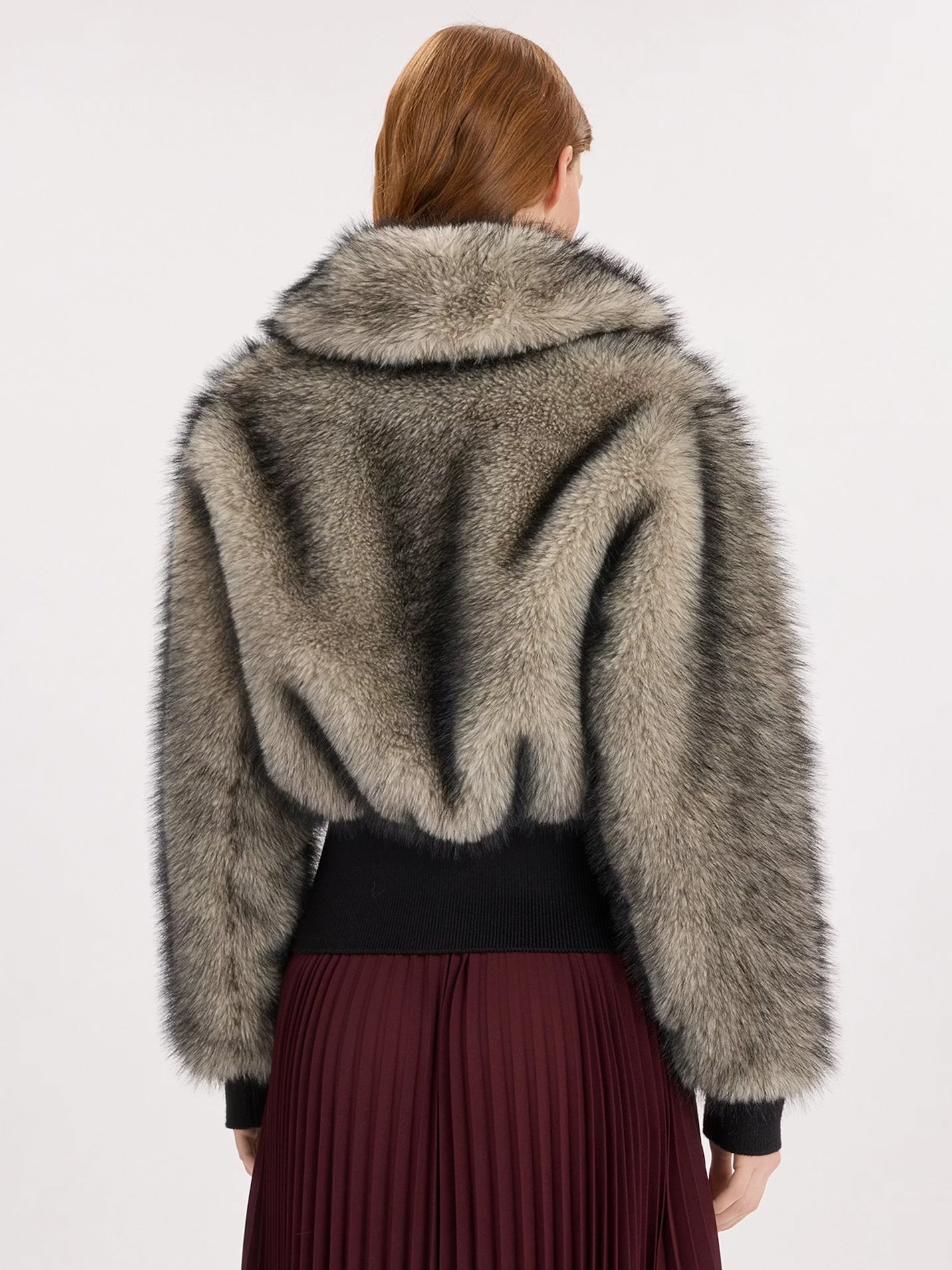 Fluffy-Fake-Fur Jacke