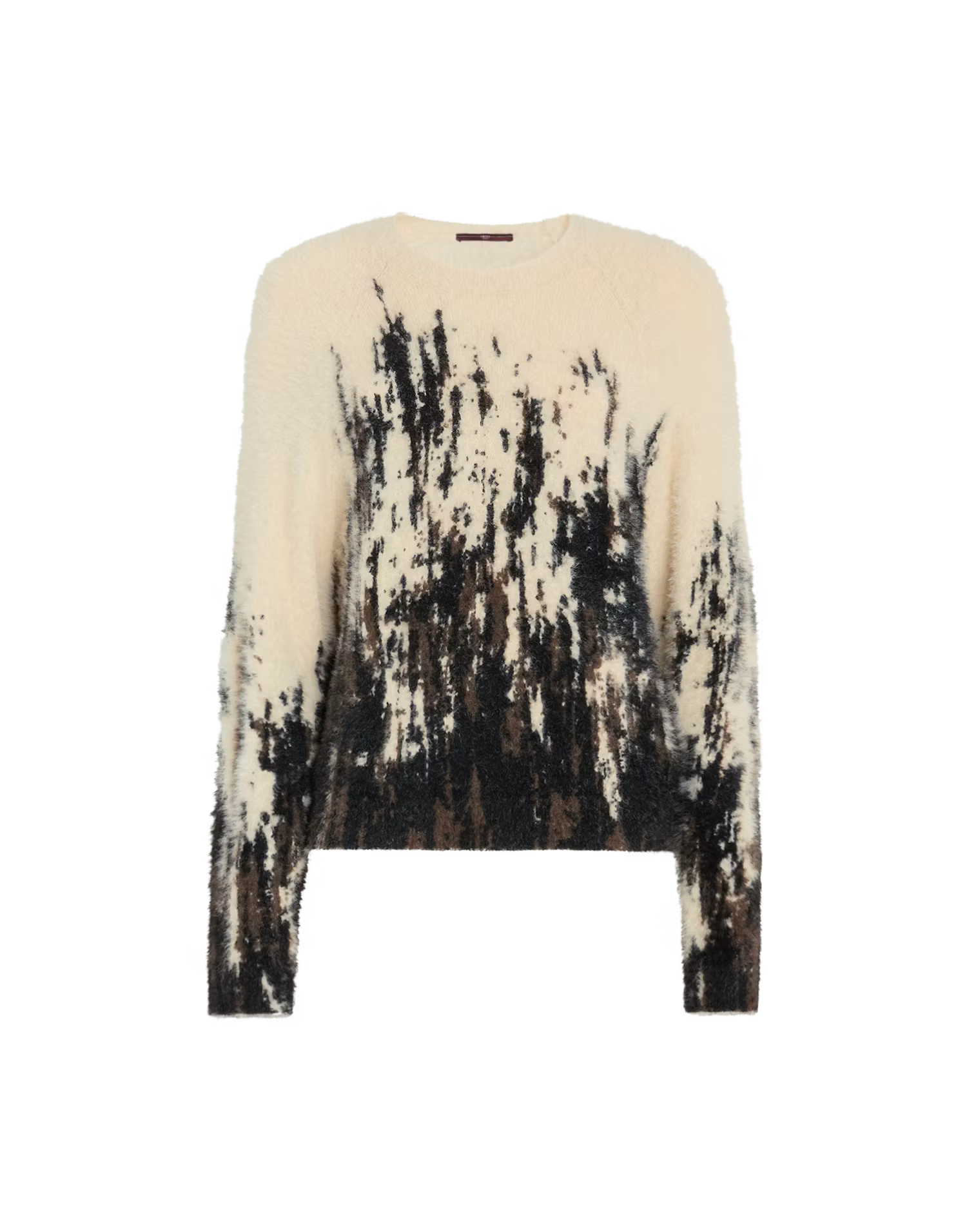 Off-Kilter Pullover mit Fluffy-Effekt