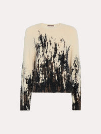 Off-Kilter Pullover mit Fluffy-Effekt