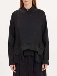 Scuba Sweatshirt mit Einsätzen