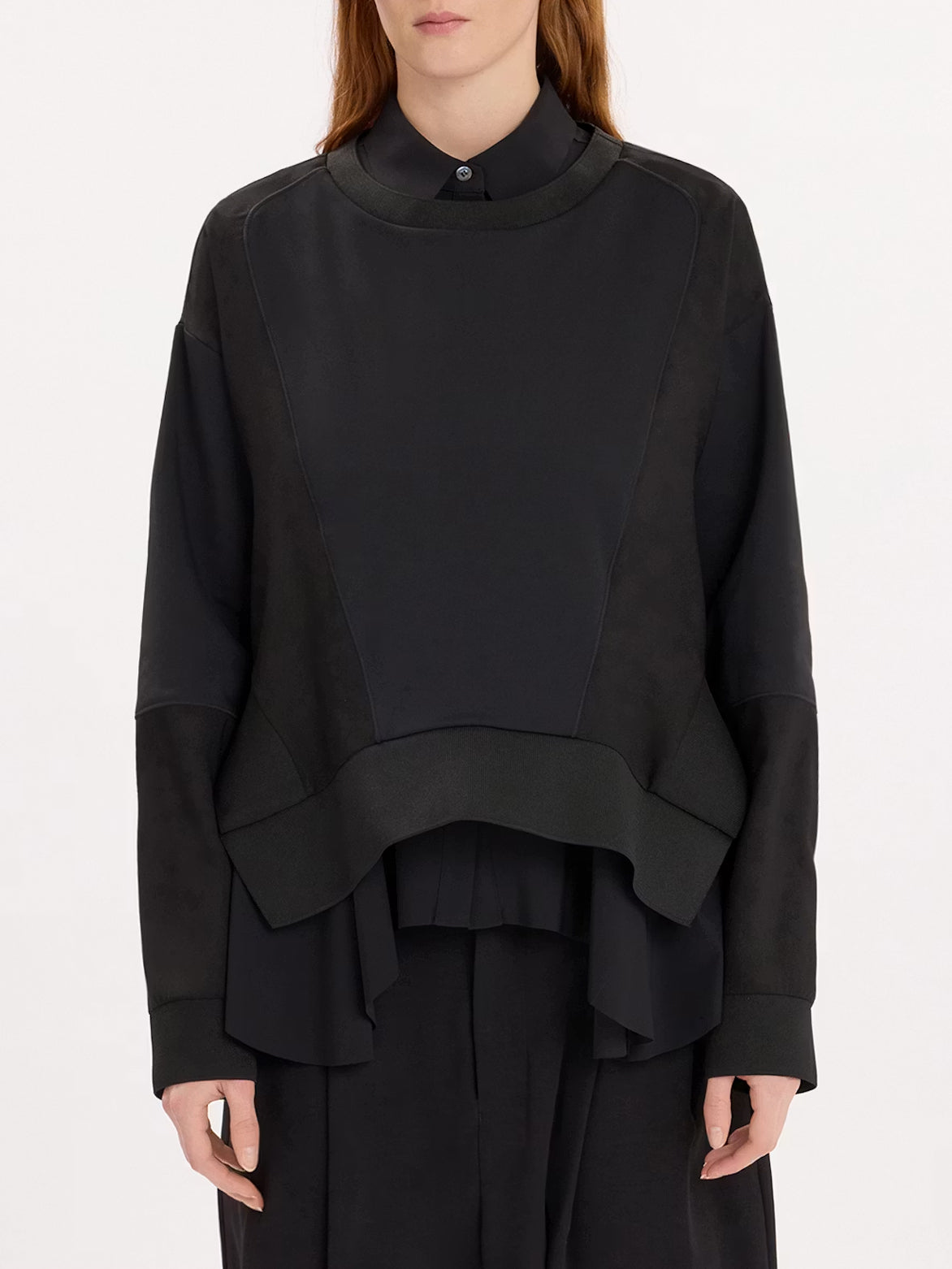 Scuba Sweatshirt mit Einsätzen