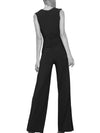 Jumpsuit mit V-Ausschnitt