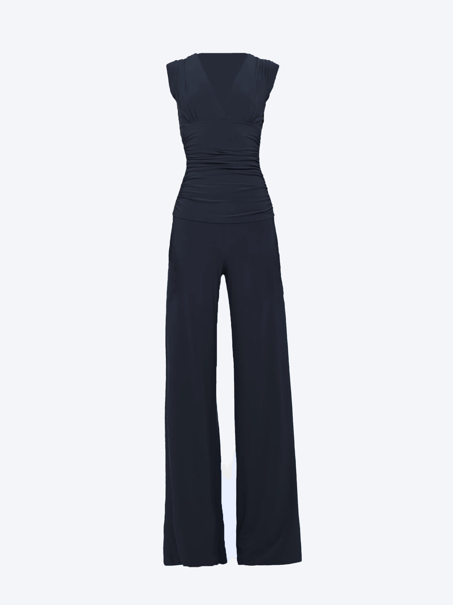 Jumpsuit mit V-Ausschnitt