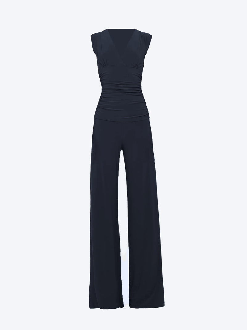 Jumpsuit mit V-Ausschnitt