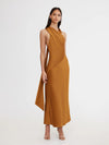 Rückenfreies Slip Dress in caramel - Tempel Hamburg