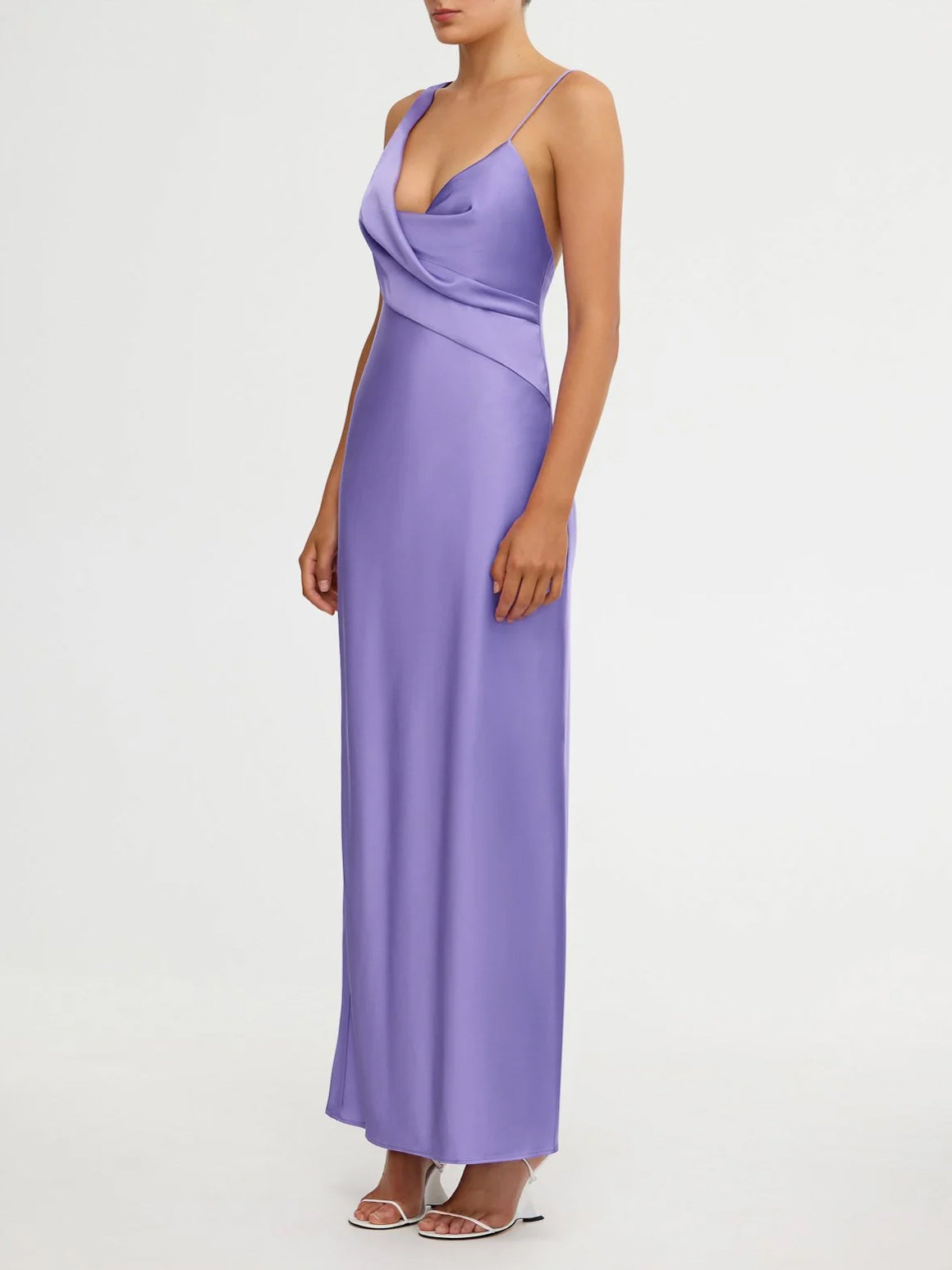 Slip-Dress mit Wasserfallausschnitt - Tempel Hamburg