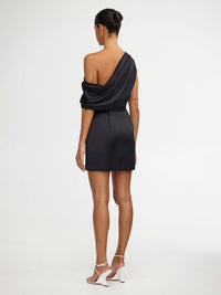 Off-Shoulder Minikleid in schwarz - Tempel Hamburg