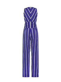 V-Neck Jumpsuit mit Passendem Gürtel - Tempel Hamburg