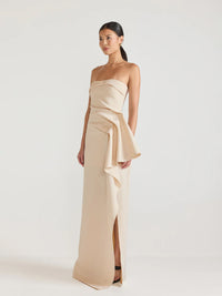 Trägerloses drapiertes Abendkleid - Tempel Hamburg