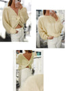Pullover mit Knotendetail in Mokka Mousse - Tempel Hamburg