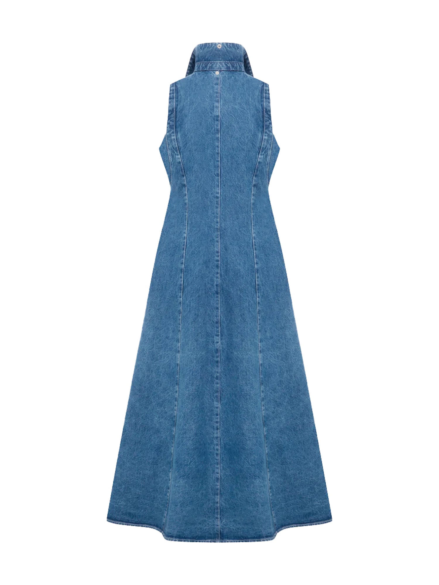 Jeans Kleid mit Statement Kragen - Tempel Hamburg