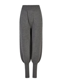 Strick-Hose mit Bundfalten