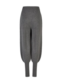 Strick-Hose mit Bundfalten