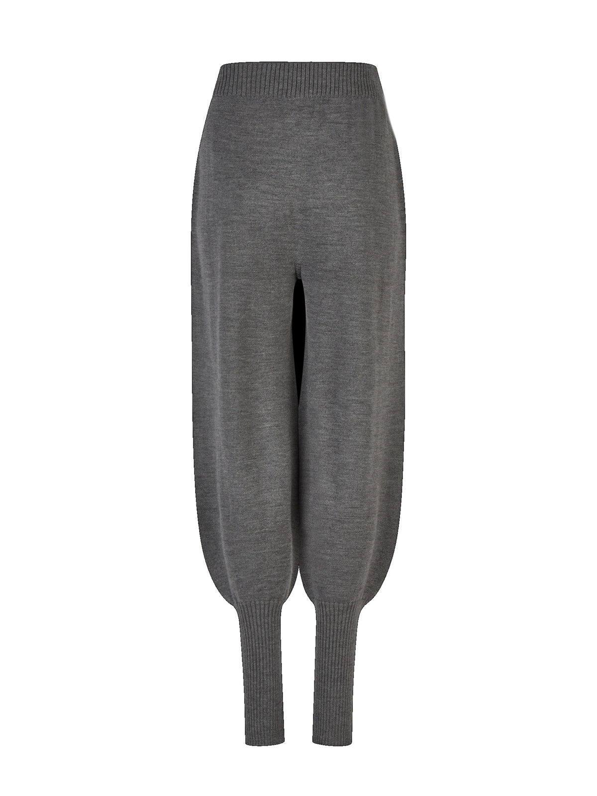 Strick-Hose mit Bundfalten