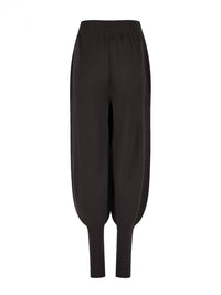 Strick-Hose mit Bundfalten